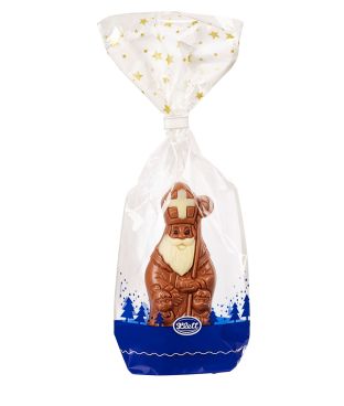 Klett 50 Gramm Schokoladen Bischof Josef dekoriert im Beutel