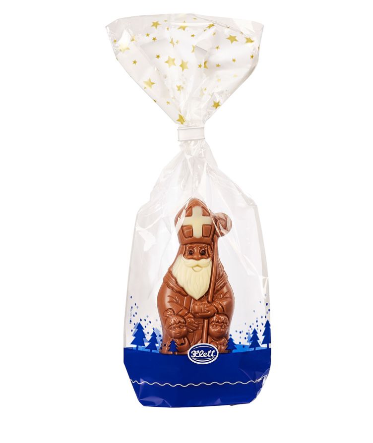 Klett 50 Gramm Schokoladen Bischof Josef dekoriert im Beutel