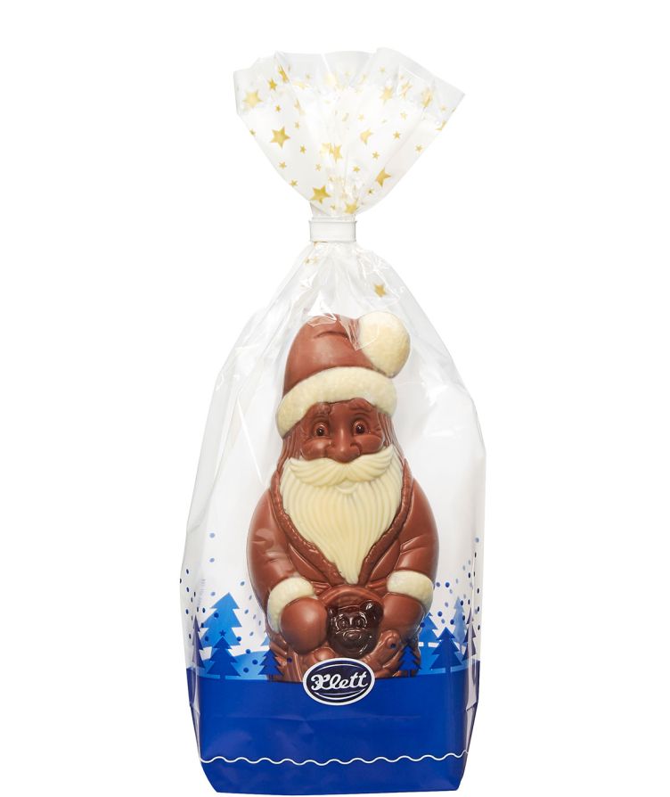 Klett 100 Gramm Schokoladen Weihnachtsmann Peter